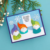 Spellbinders - Gnome Hugs Sentiments Clear Stamp Set