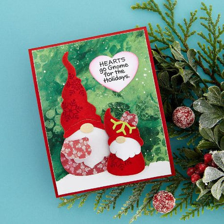 Spellbinders - Gnome Hugs Sentiments Clear Stamp Set