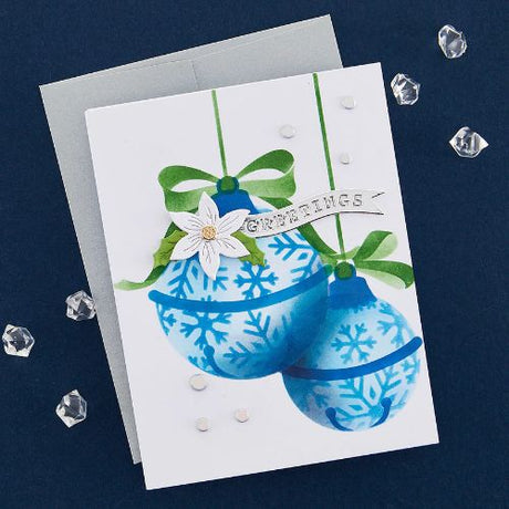 Spellbinders - Snowflake Ornaments Stencil - Postage as per Actual