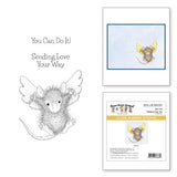 Spellbinders - Flying to See You Cling Rubber Stamp Set