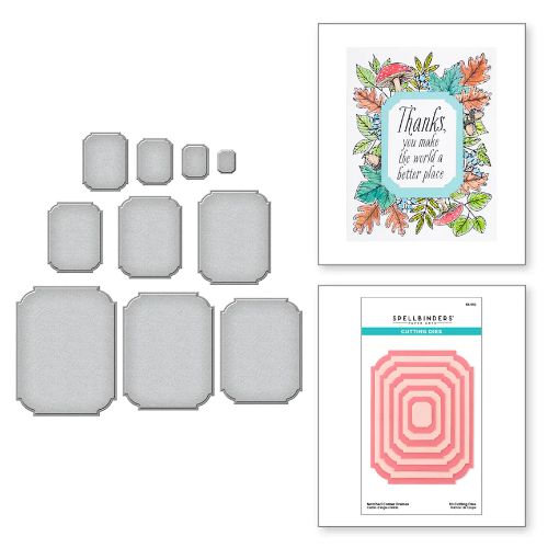 Spellbinders - Notched Corner Frames Etched Dies