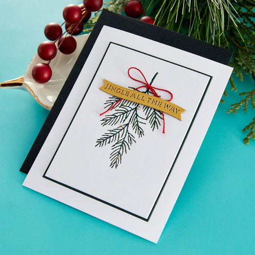 Spellbinders - Evergreen Branches Press Plate