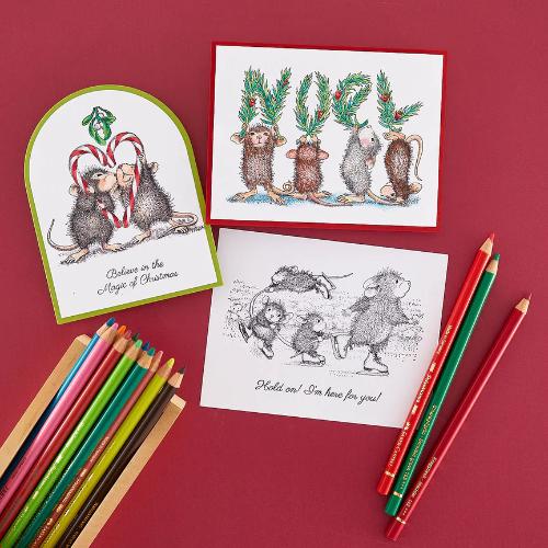 Spellbinders - Mistletoe Kiss Cling Rubber Stamp Set