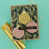 Spellbinders - Comfort & Joy Sentiments Hot Foil Plate & Die Set