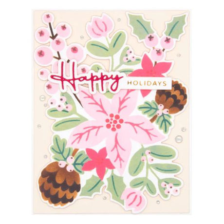 Spellbinders - Christmas Florals Die and Stencil Bundle