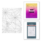 Spellbinders - Spider Web Background Press Plate