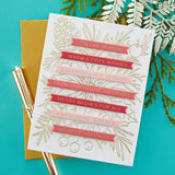 Spellbinders - Merry & Bright Sentiment Strips Press Plate & Die Set - Postage as per Actual