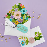 Spellbinders - Envelope of Wonder Sentiments Clear Stamp Set