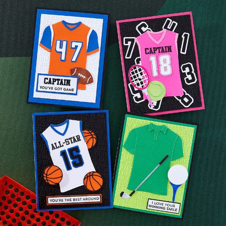 Spellbinders - Athletic Apparel Etched Dies by Justine Dvorak