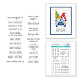 Spellbinders - Gnome Drive Sentiments Clear Stamp Set