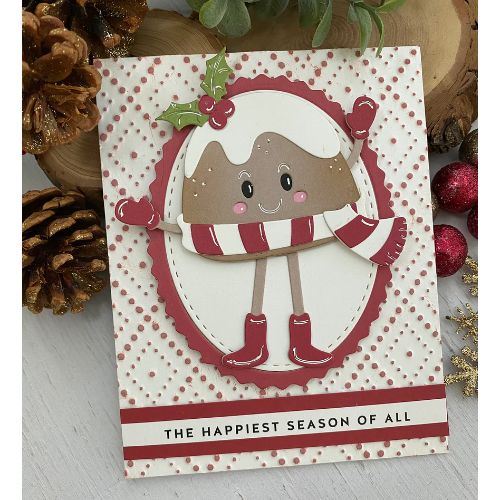 Spellbinders - Dancin' Figgy Pudding Etched Dies