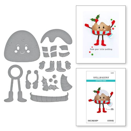 Spellbinders - Dancin' Figgy Pudding Etched Dies