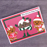 Spellbinders - Dancin' Christmas Sentiments Clear Stamp Set