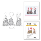 Spellbinders - We Heart You Cling Rubber Stamps