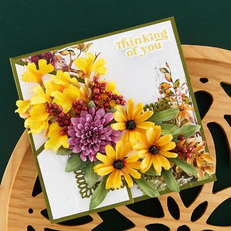 Spellbinders - Pom Pom Dahlia and Ladybugs Etched Dies by Susan Tierney-Cockburn