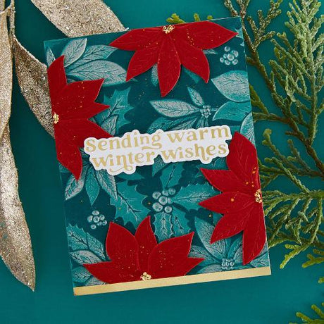 Spellbinders - Playful Poinsettia 3D Embossing Folder & Die Set