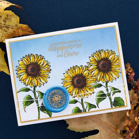 Spellbinders - Sunflower Greetings Clear Stamp Set