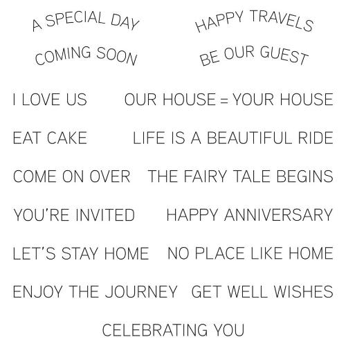 Spellbinders - Clear Stamps - Make a Scene Sentiments STP-025