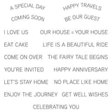 Spellbinders - Clear Stamps - Make a Scene Sentiments STP-025