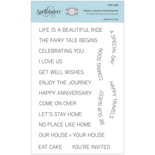 Spellbinders - Clear Stamps - Make a Scene Sentiments STP-025