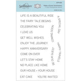 Spellbinders - Clear Stamps - Make a Scene Sentiments STP-025