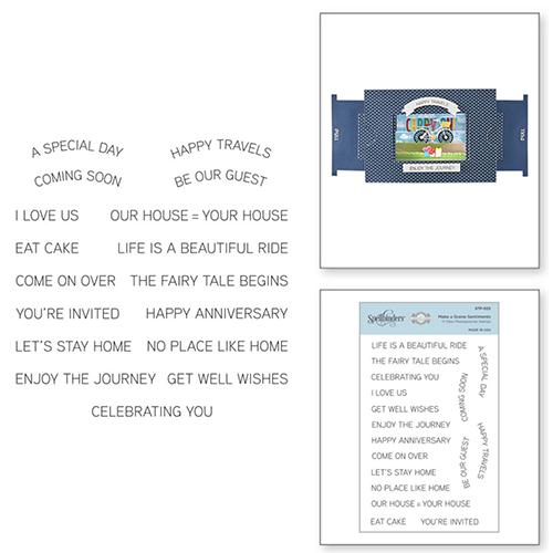 Spellbinders - Clear Stamps - Make a Scene Sentiments STP-025