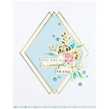 Spellbinders - Glimmer Plate - Diamond Floral Frame GLP-253
