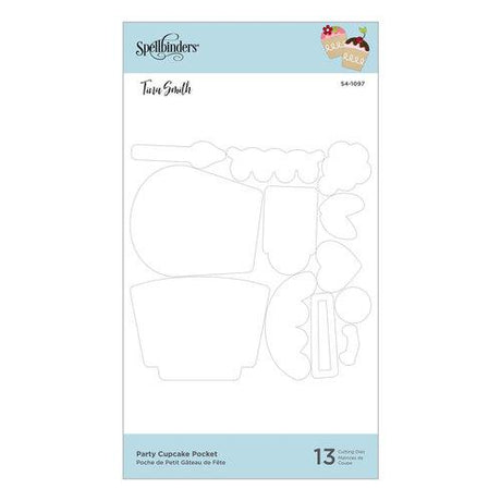 Spellbinders - Cutting Dies - Party Cupcake Pocket S4-1097