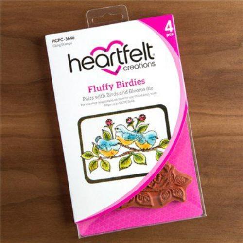 Heartfelt Creations - Fluffy Birds Stamp HCPC-3646