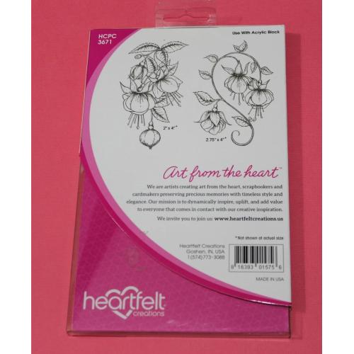 Heartfelt Creations - Fuchsia Clusters Stamp HCPC-3671
