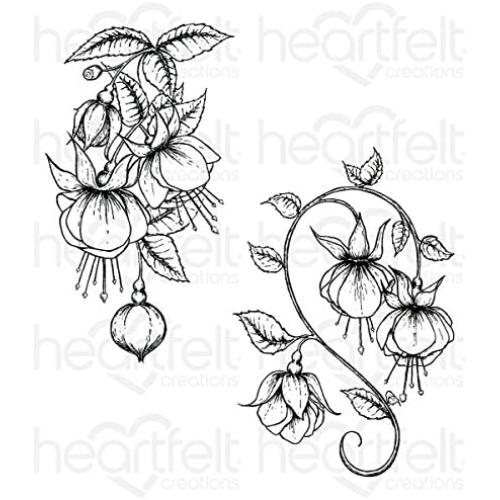 Heartfelt Creations - Fuchsia Clusters Stamp HCPC-3671
