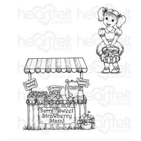 Heartfelt Creations - Berry Cafe Stamp HCPC-3734
