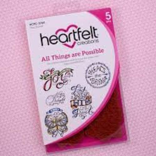 Heartfelt Creations - All Things Are Possible Stamp HCPC-3764