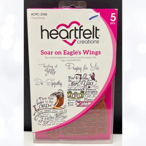 Heartfelt Creations - Soar On Eagle's Wings Stamp HCPC-3765
