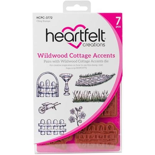 Heartfelt Creations - Wildwood Cottage Accents Stamp HCPC-3772