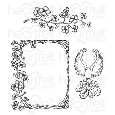 Heartfelt Creations - Flowering Dogwood Branches Stamp HCPC-3774