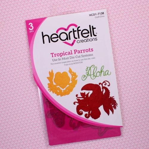 Heartfelt Creations - Tropical Parrots Die HCD1-7138