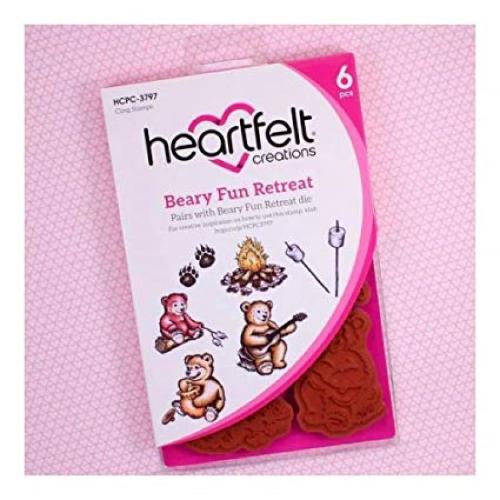 Heartfelt Creations - Beary Fun Retreat Stamp HCPC-3797