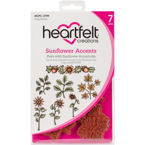 Heartfelt Creations - Sunflower Accents Stamp HCPC-3799
