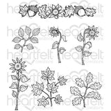 Heartfelt Creations - Sunflower Accents Stamp HCPC-3799