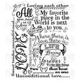 Heartfelt Creations - Forever Love Background Stamp HCPC-3805