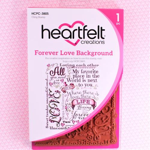 Heartfelt Creations - Forever Love Background Stamp HCPC-3805