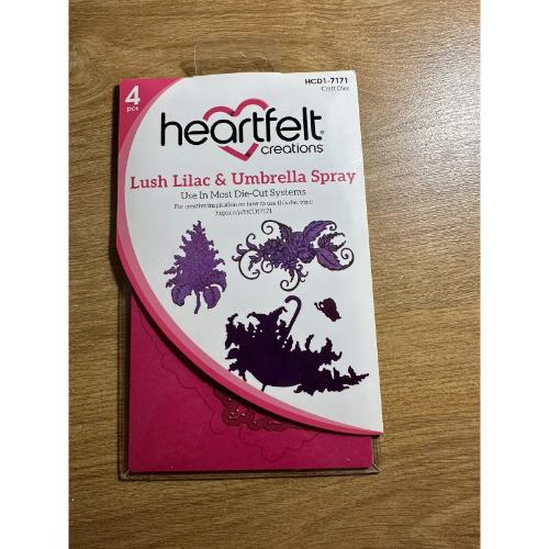 Heartfelt Creations - Lush Lilac & Umbrella Spray Die HCD1-7171