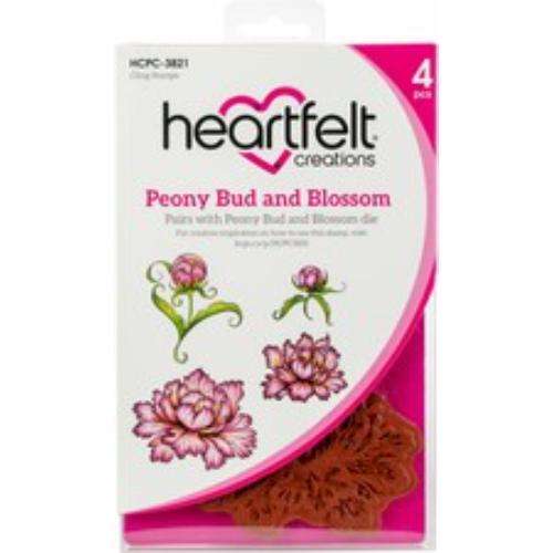 Heartfelt Creations - Peony Bud And Blossom Stamp HCPC-3821