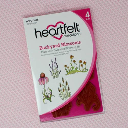 Heartfelt Creations - Backyard Blossoms Stamp HCPC-3827