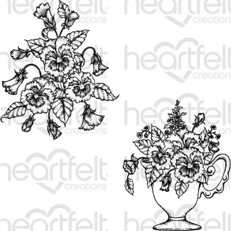 Heartfelt Creations - Burst Of Springs Stamp HCPC-3683
