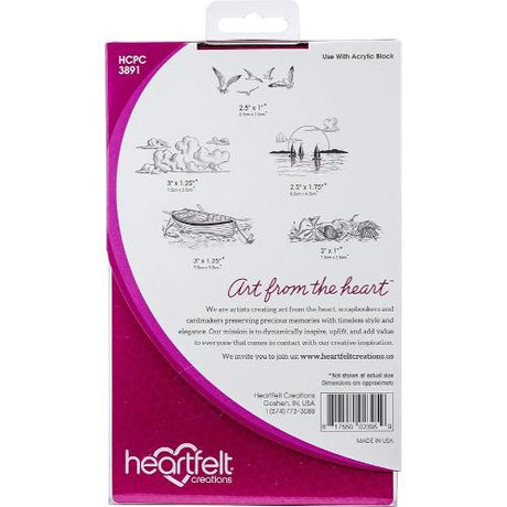 Heartfelt Creations - Sand And Sunsets Stamp HCPC-3891