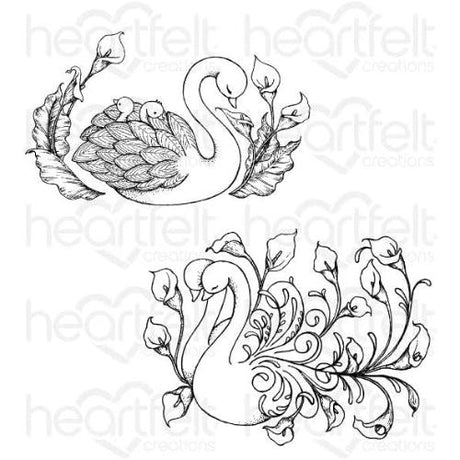 Heartfelt Creations - Swan Lake Stamp HCPC-3899