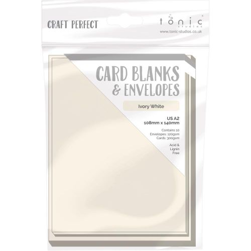 Craft Perfect Card Blanks US A2 Ivory White