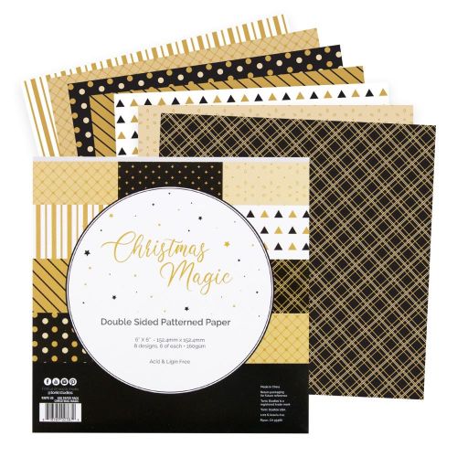 Craft Perfect Double-Sided Cardstock 6"X6 24/Pkg Christmas Magic